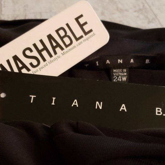 Tiana B. * Black Sleeveless Midi Dress * Washable - Picture 7 of 8